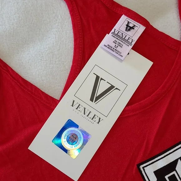 NEW Texas Tech Racerback Tank Top Spaghetti Strap Soft Graphic Logo women's Medm - Picture 5 of 9